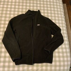 Women’s Medium FIGS Black Fleece Zipper Jacket